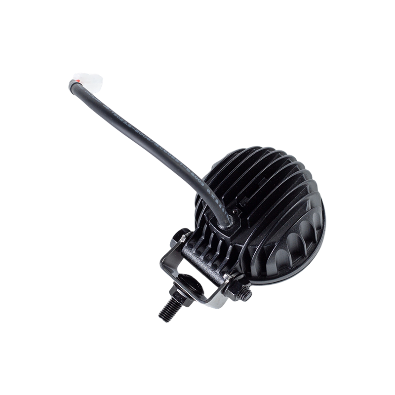 IP67 5W DC9-80V তির্যক গোলাকার নীল স্পট ফর্কলিফ্ট নিরাপত্তা সতর্কতা আলো
