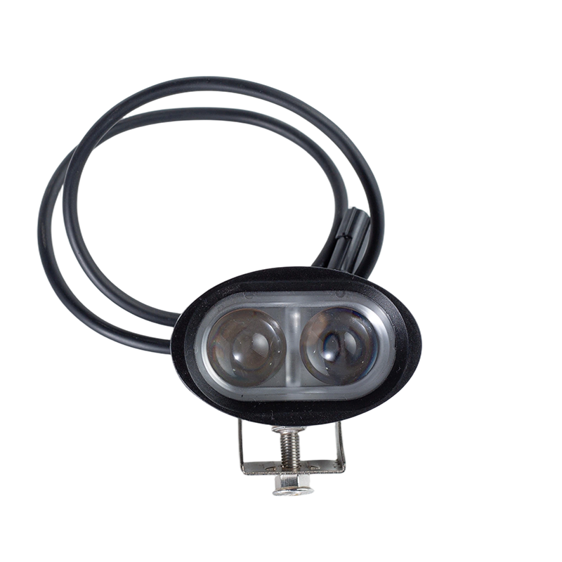 IP67 6W DC9-80V ওভাল ওয়াইড বিম লাল/নীল ফর্কলিফ্ট নিরাপত্তা সতর্কতা আলো