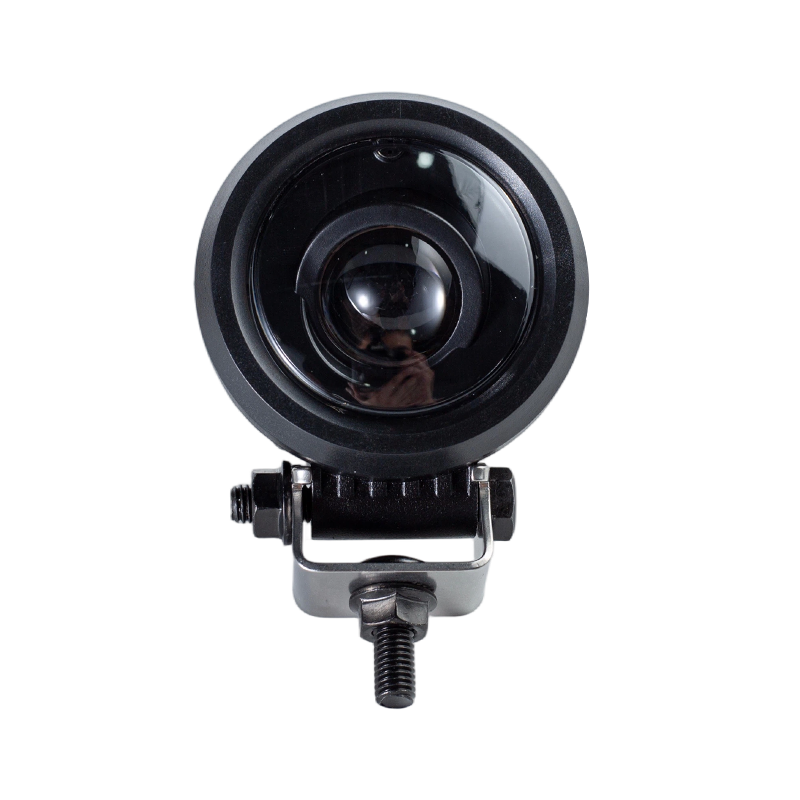IP67 5W DC9-80V তির্যক গোলাকার নীল স্পট ফর্কলিফ্ট নিরাপত্তা সতর্কতা আলো