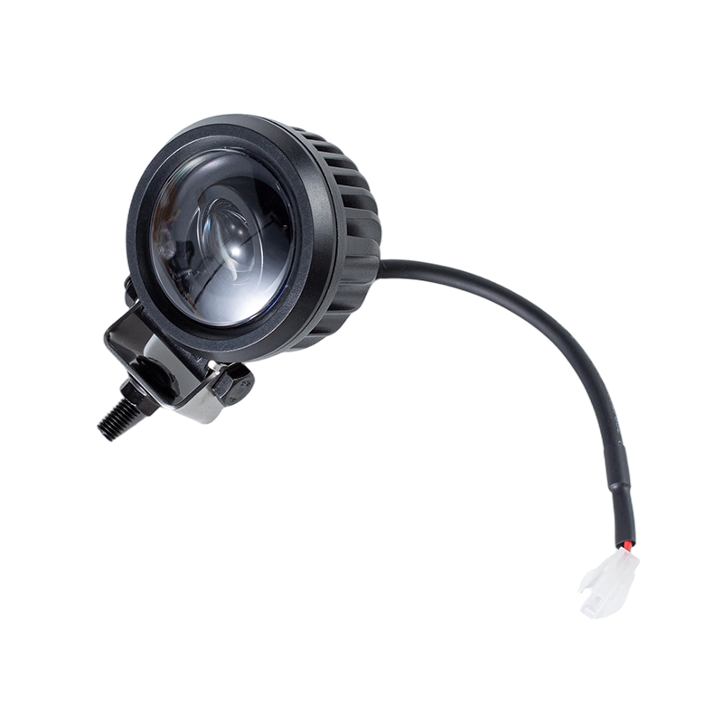 IP67 5W DC9-80V তির্যক গোলাকার নীল স্পট ফর্কলিফ্ট নিরাপত্তা সতর্কতা আলো
