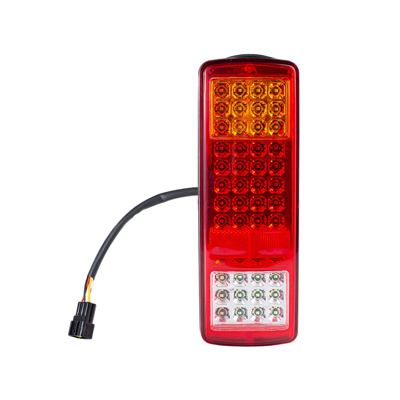 FLDJ-SSWD-002 IP55 6W DC12-24V 3-কালার ইন্টিগ্রেটেড LED রিয়ার টেইল লাইট (টার্ন সিগন্যাল + পজিশন লাইট + রিভার্স লাইট)
